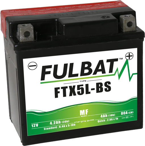 FULBAT Battery 12V/4Ah FTX5L-BS (YTX5L-BS) ACCESS DRR, HONDA, KTM, LINHAI ATV 110,...