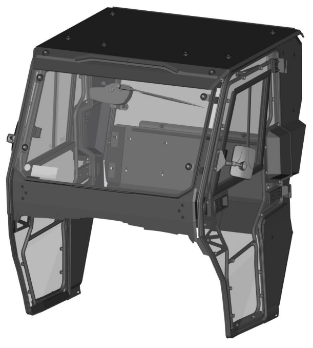 Cabin with accessories (wiper, washer, heated winshield) for Linhai UTV LH80DU /...