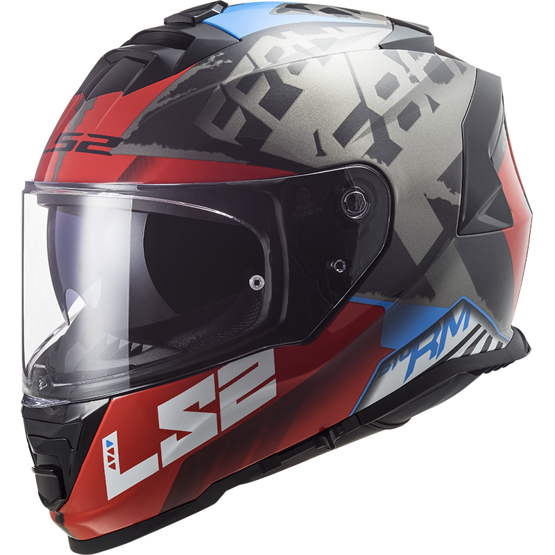 LS2 FF800 Storm SPRINTER Black Red Titanium