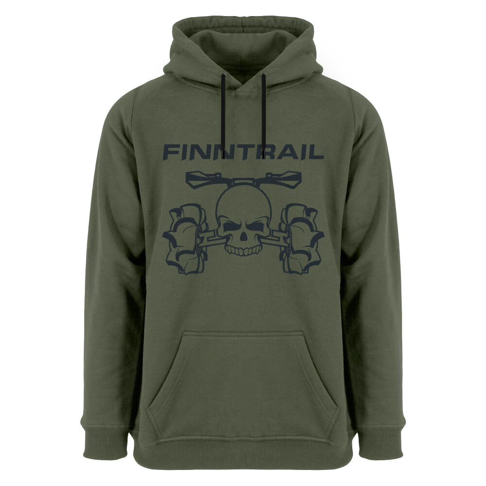 Finntrail Hoody ATV skull Khaki