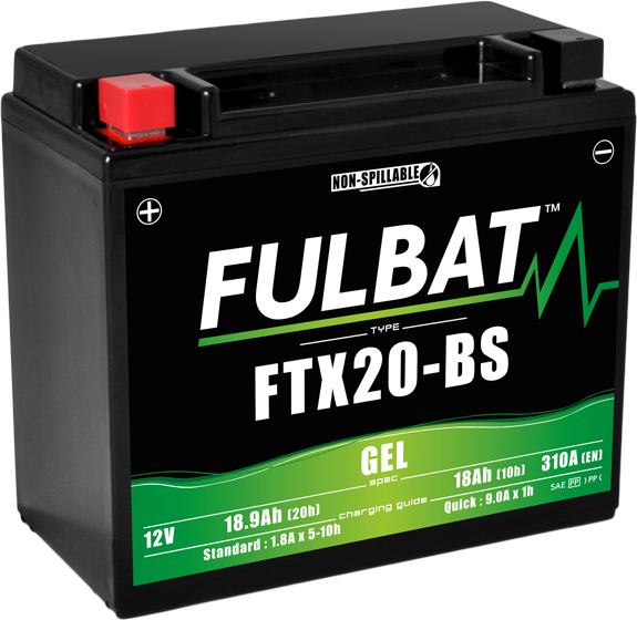 FULBAT GEL Battery 12V/18Ah FTX20-BS (YTX20-BS) ACCESS SHADE, XTREME, ARCTIC CAT,...