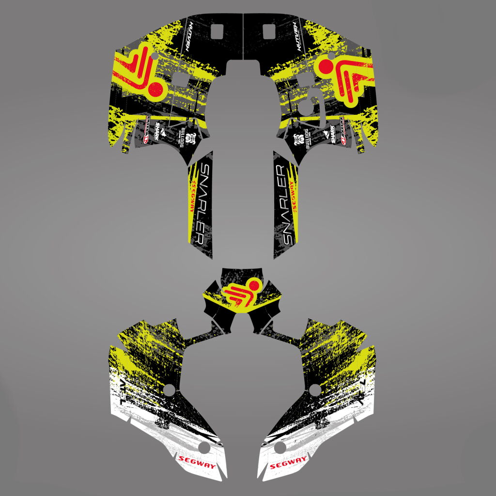 GRAPHIC STICKER KIT for Segway AT5-L green
