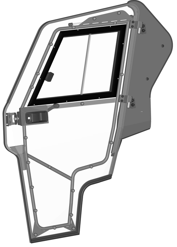 Left Door for Cabin UTV LINHAI 1100 DIESEL