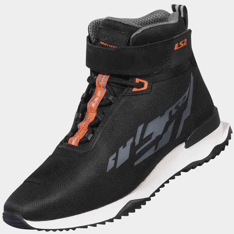 LS2 ACRUX MAN BOOTS BLACK H-V ORANGE