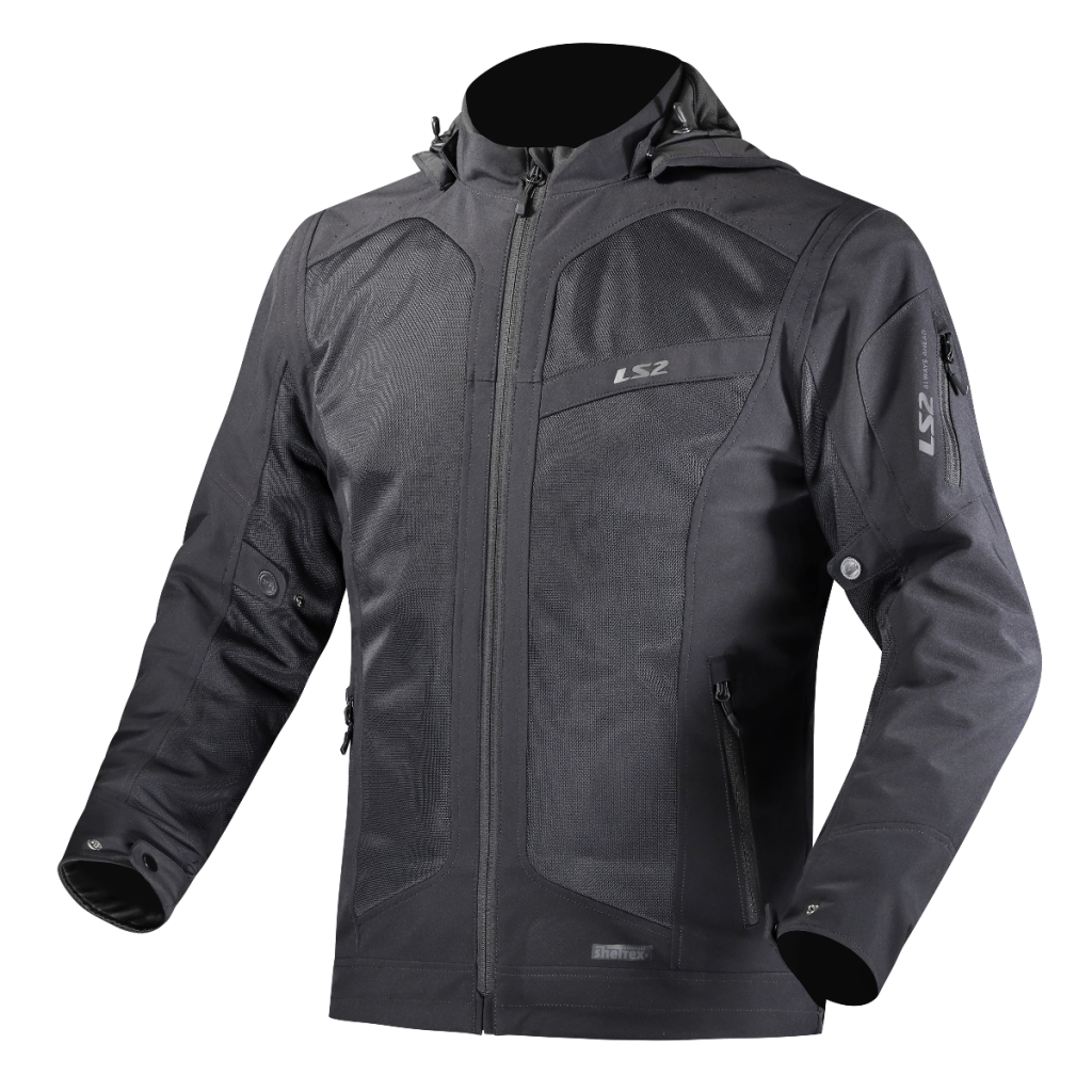 LS2 BOLTON AIR MAN JACKET BLACK
