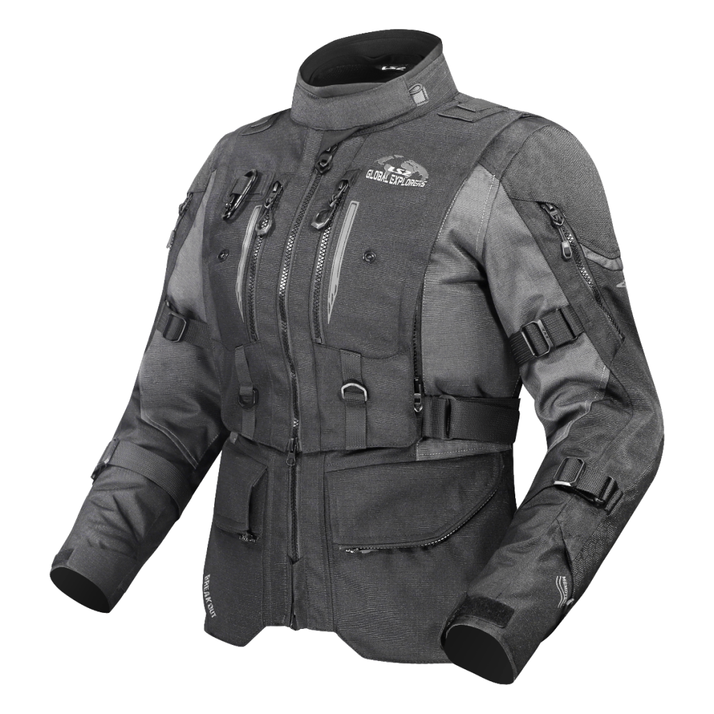 LS2 BREAKOUT LADY JACKET BLACK SMOKE