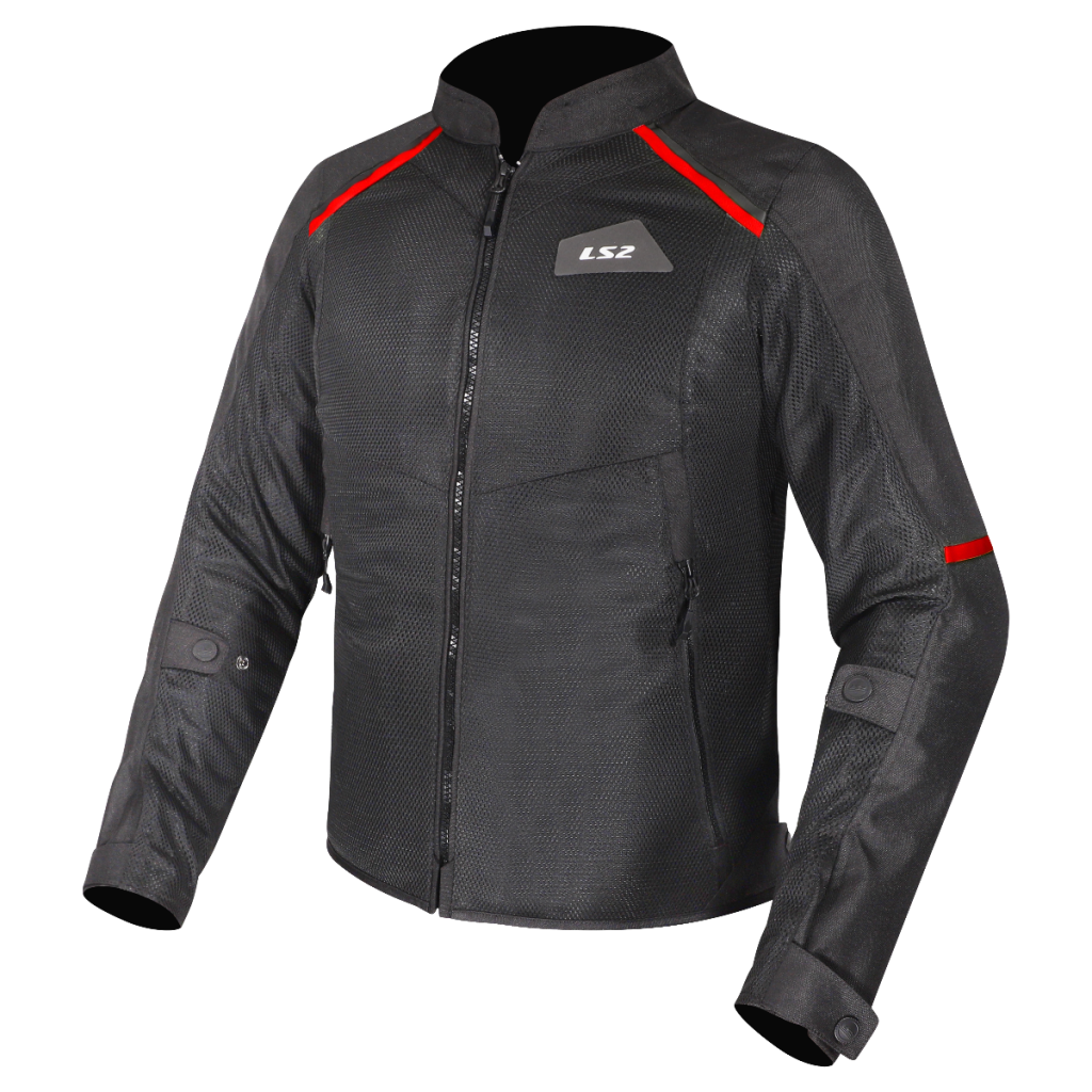 LS2 BREEZE MAN JACKET BLACK RED