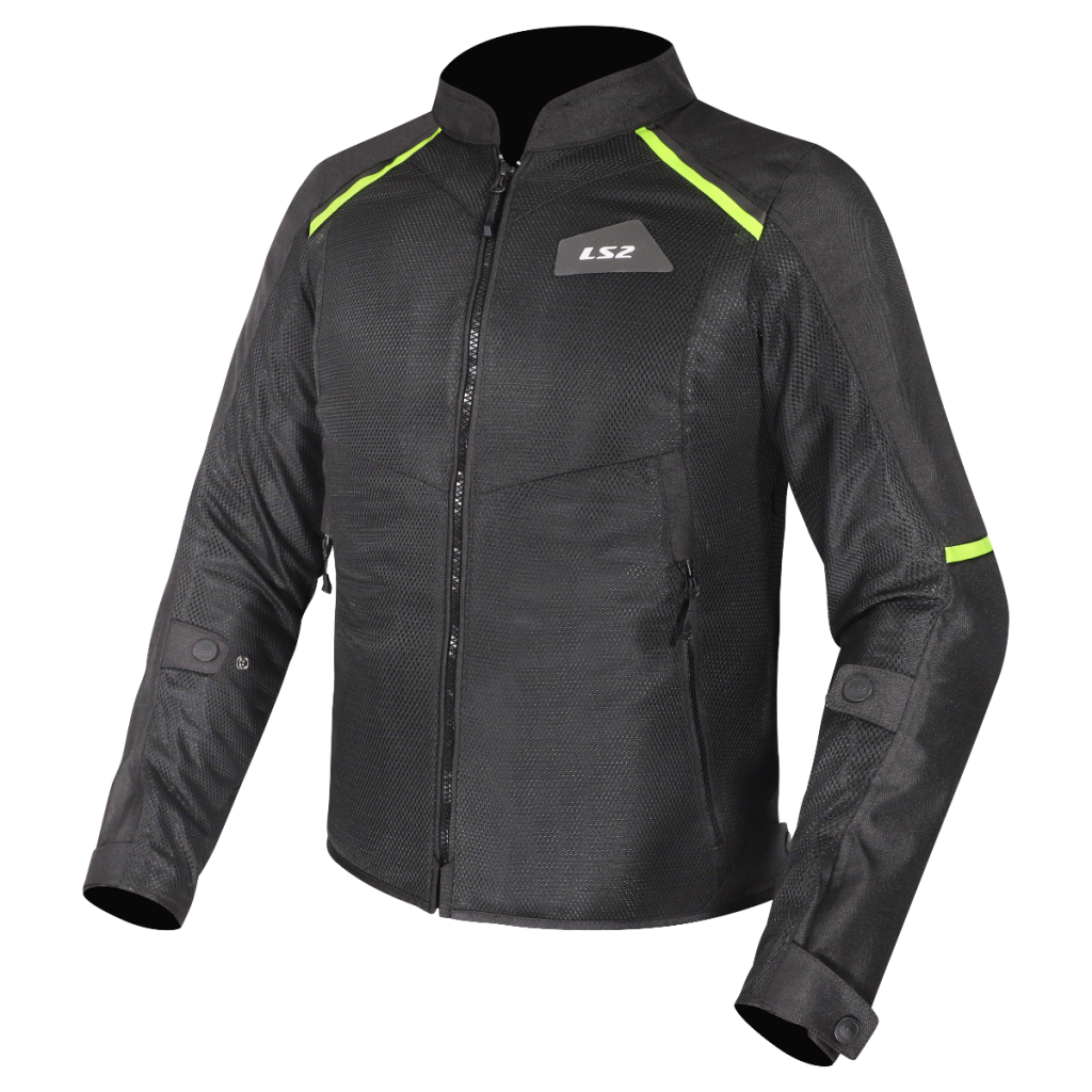 LS2 BREEZE MAN JACKET BLACK YELLOW