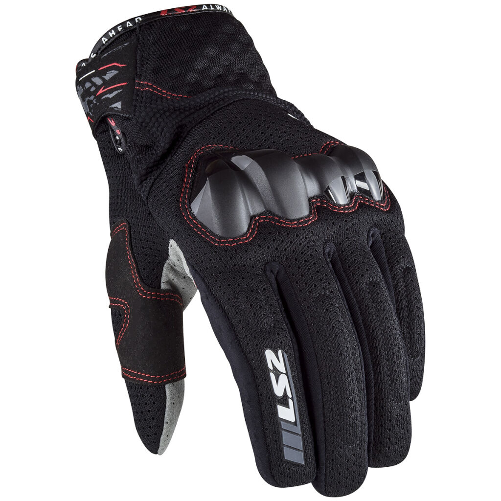 LS2 CHAKI MAN GLOVES BLACK