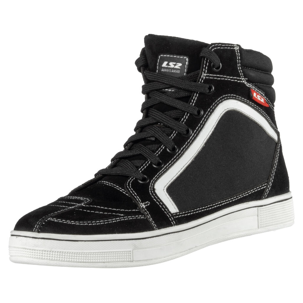 LS2 DORON MAN BOOTS WHITE BLACK