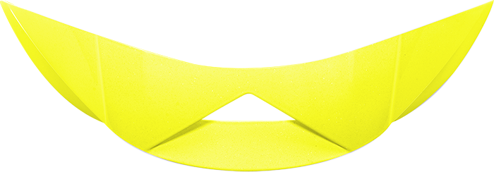 LS2 FF390 AIR VENT BACK HI VIS YELLOW (BOLD) FF390