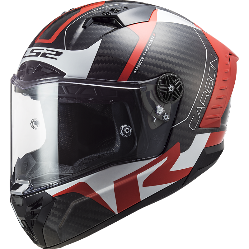 LS2 FF805 THUNDER C RACING1 GL.RED WHITE