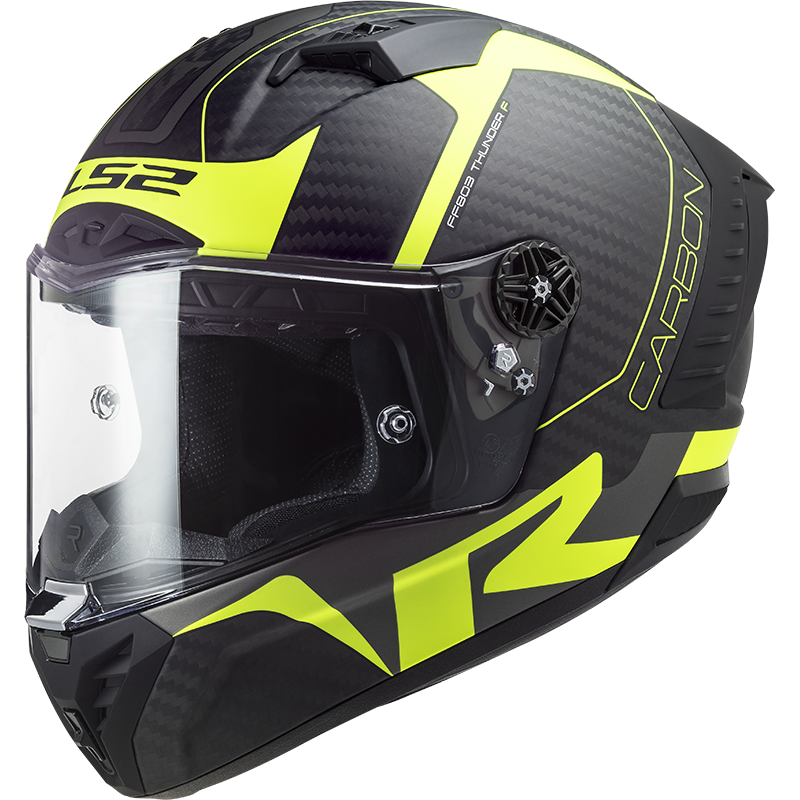 LS2 FF805 THUNDER C RACING1 MATT H-V YELLOW