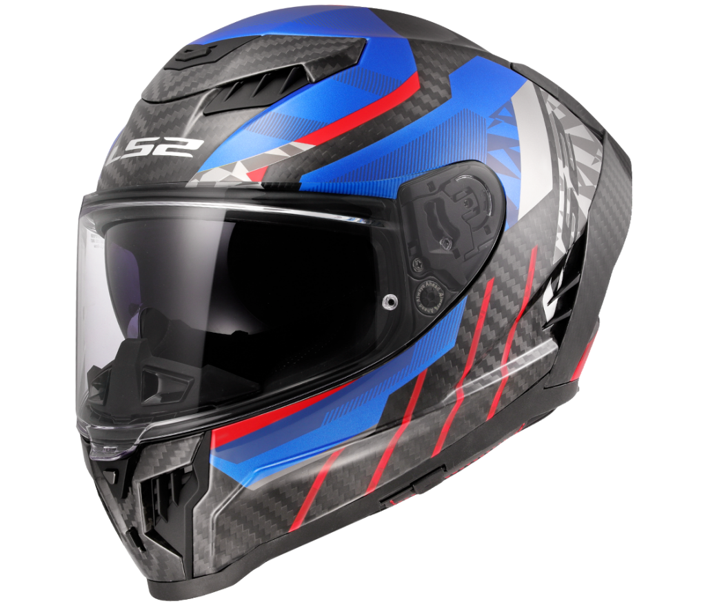 LS2 FF807 DRAGON TRAX BLUE RED