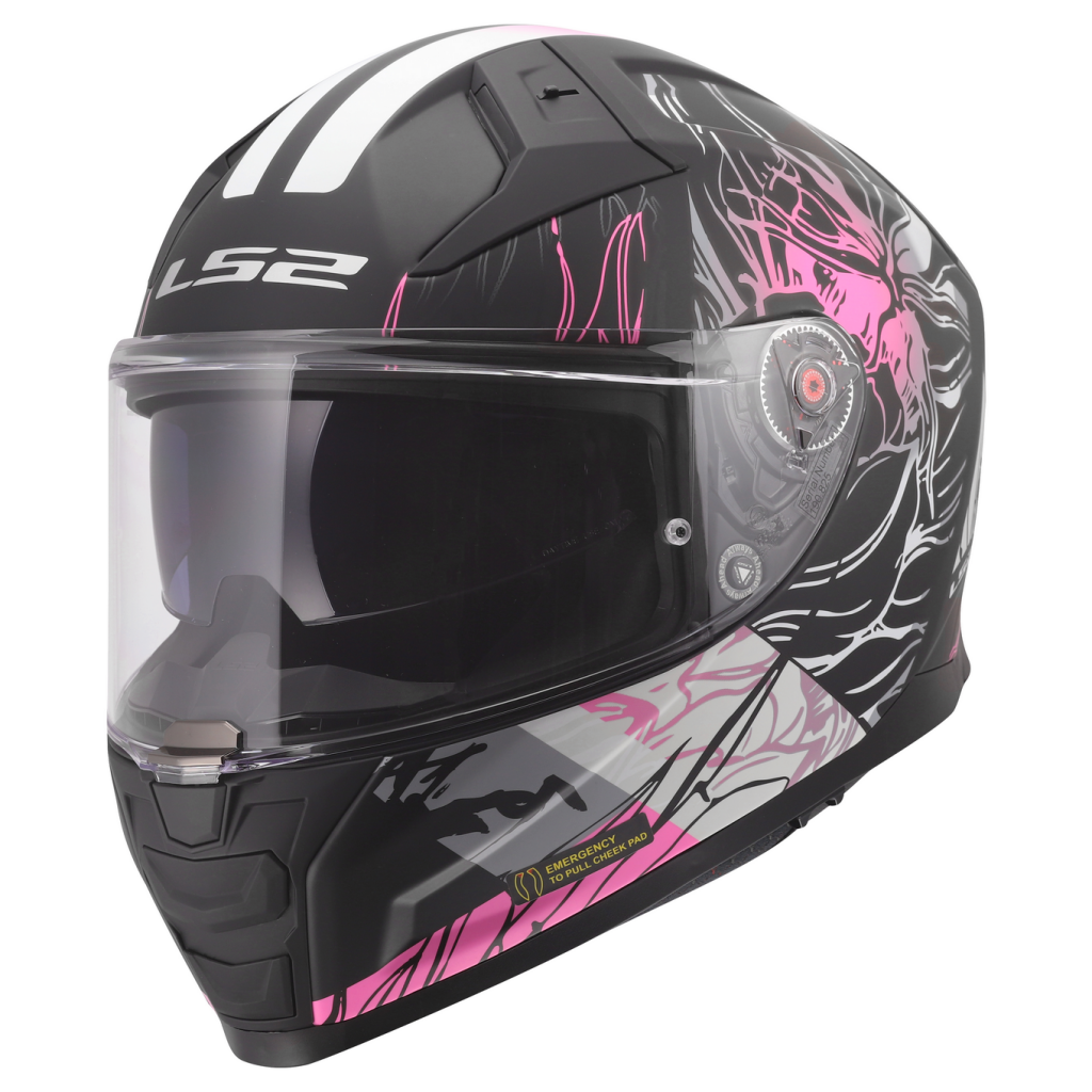 LS2 FF811 VECTOR II DARFLO BLACK PINK-06