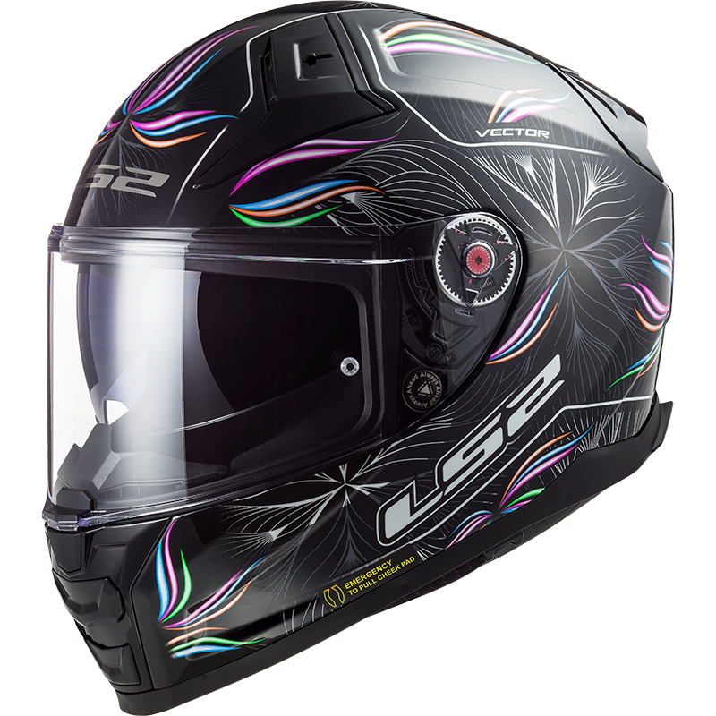 LS2 FF811 VECTOR II TROPICAL BLACK WHITE-06
