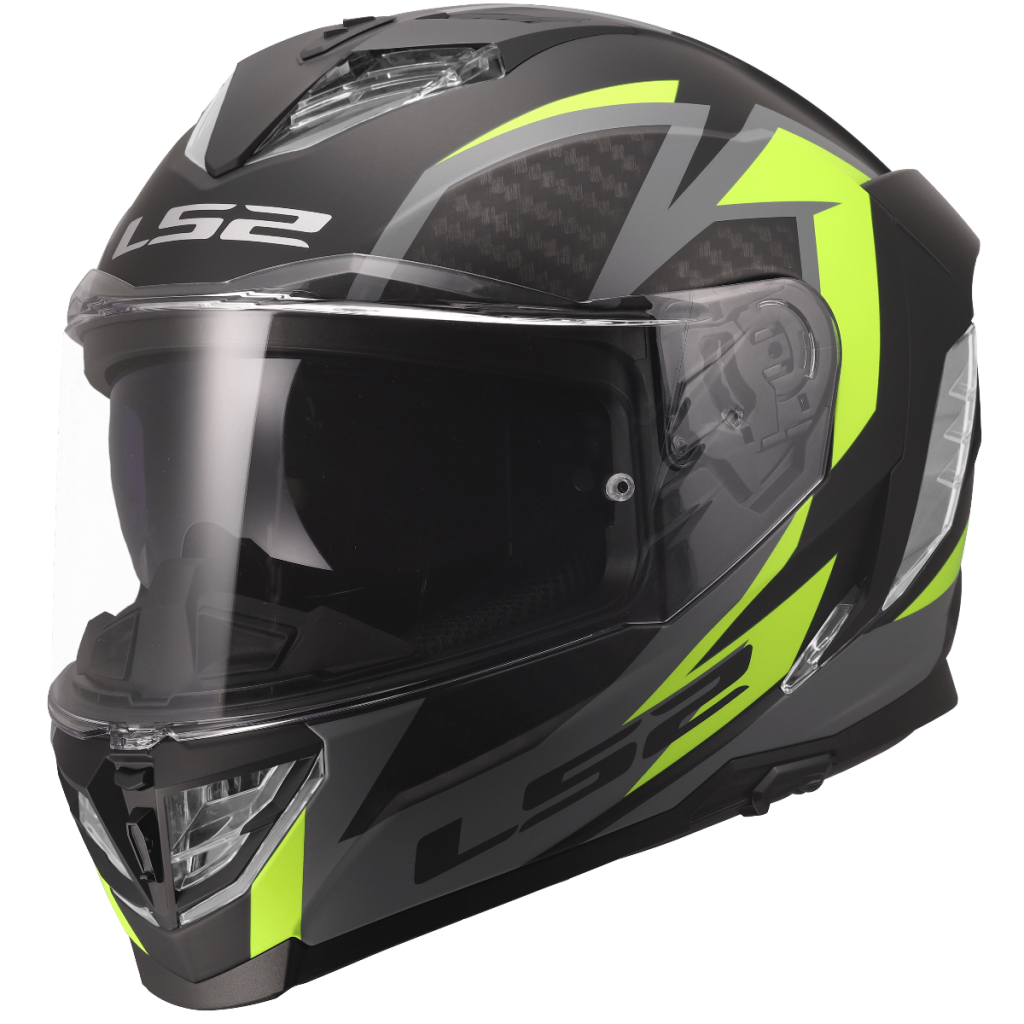 LS2 FF818 STORM III DYNAMO BLACK H-V YELLOW