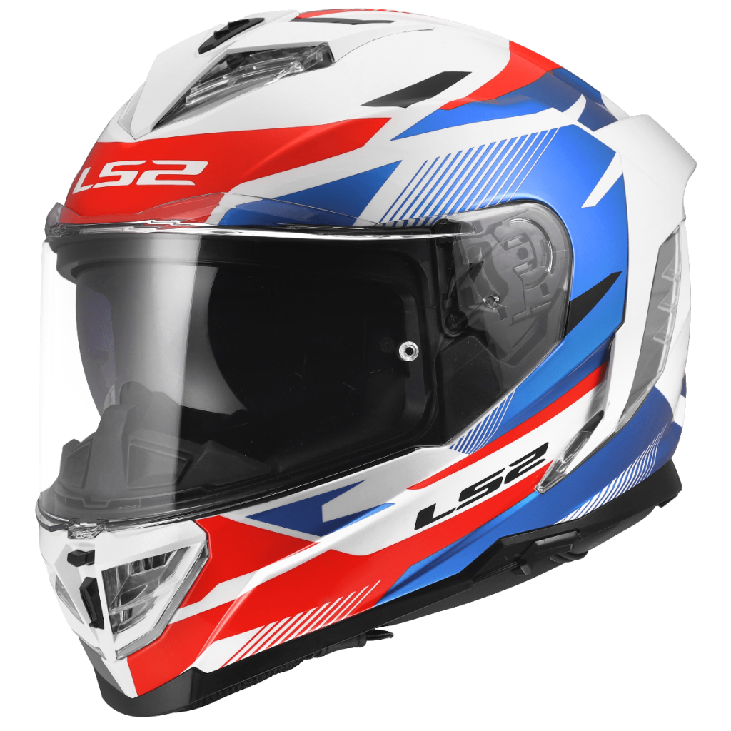 LS2 FF818 STORM III KOMAI WHITE BLUE RED