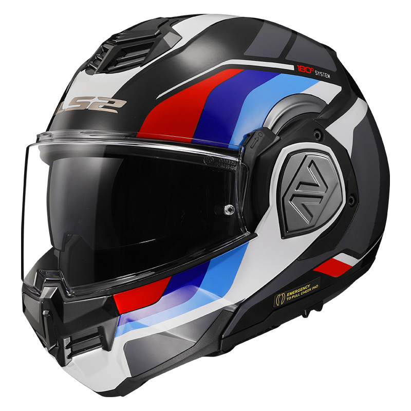 LS2 FF906 ADVANT SPORT GL.BLACK BLUE RED-06