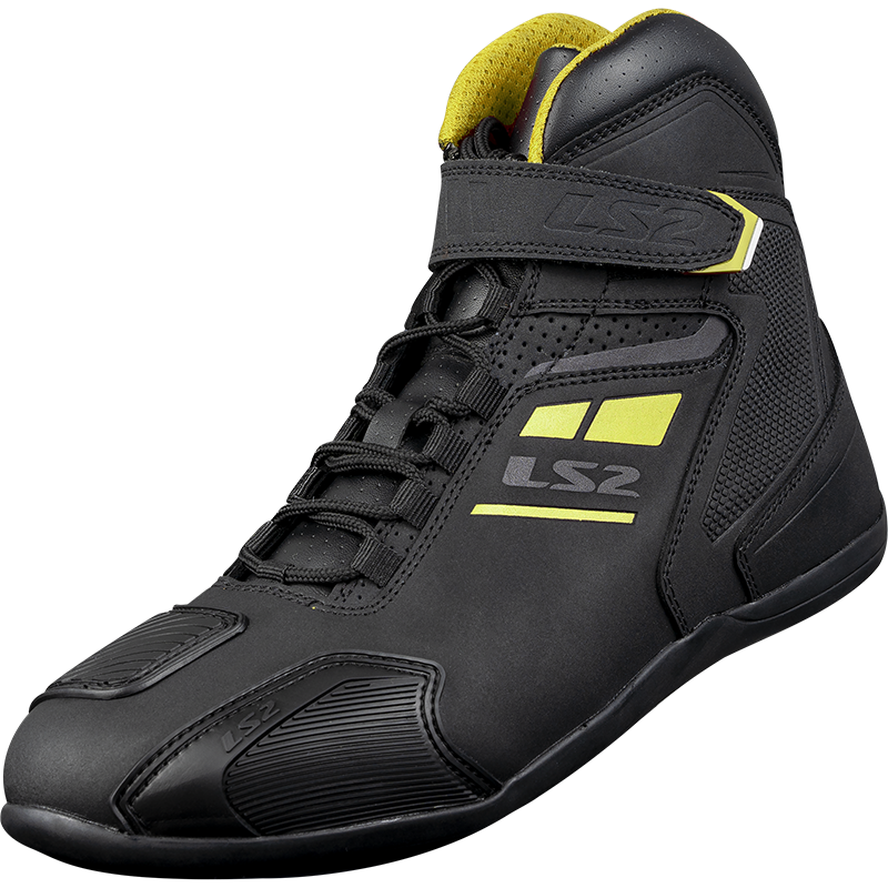 LS2 GARRA LADY BOOTS BLACK H-V YELLOW