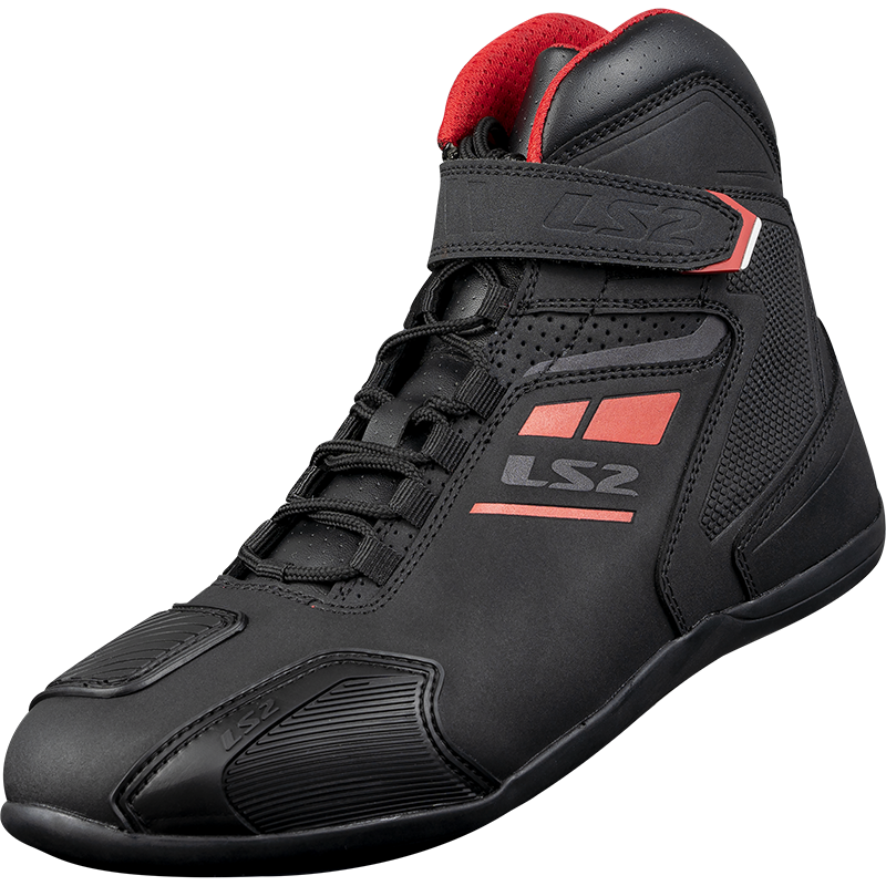 LS2 GARRA LADY BOOTS BLACK RED