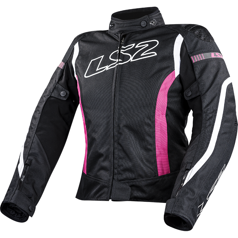 LS2 GATE LADY JACKET BLACK PINK