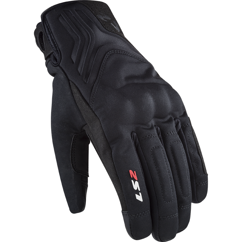 LS2 JET 2 MAN GLOVES BLACK
