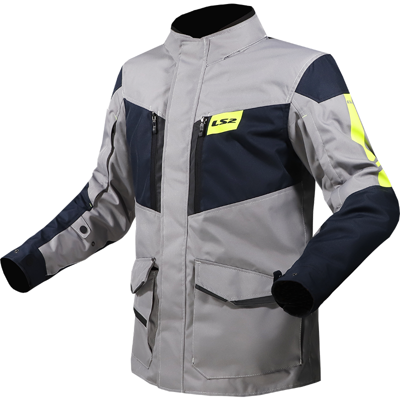 LS2 METROPOLIS EVO MAN JACKET TITANIUM YELLOW