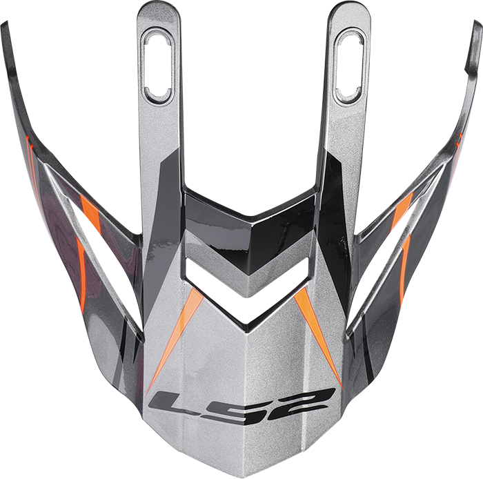 LS2 MX436 EVO PEAK KNIGHT TITANIUM ORANGE