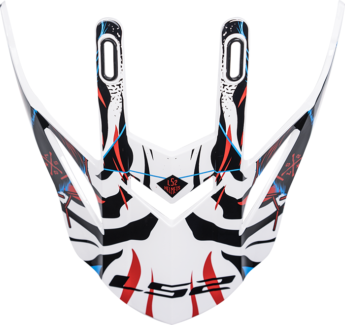 LS2 MX437 PEAK BEAST BLACK WHITE