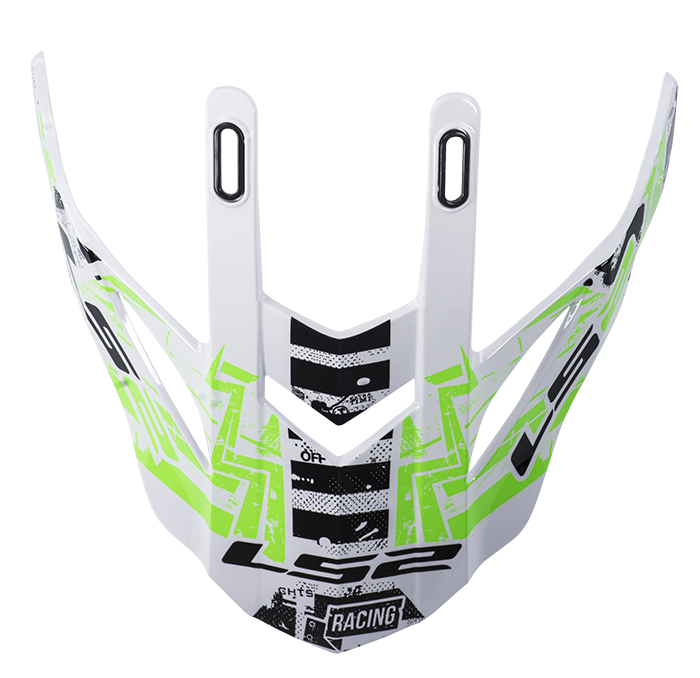 LS2 MX437 PEAK GLITCH WHITE BLACK GREEN