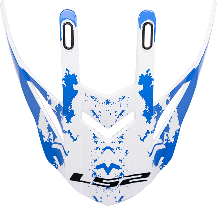 LS2 MX437 PEAK SPOT WHITE BLUE