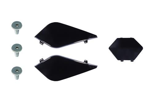 LS2 MX701 PEAK SCREWS+COVERS GLOSS BLACK