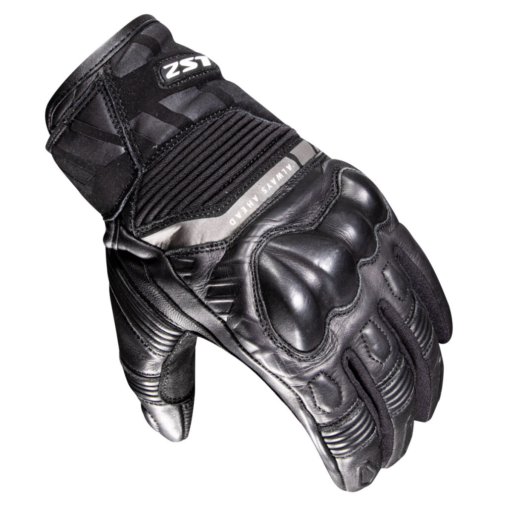 LS2 OCTANE WP LEATHER MAN GLOVES BLACK
