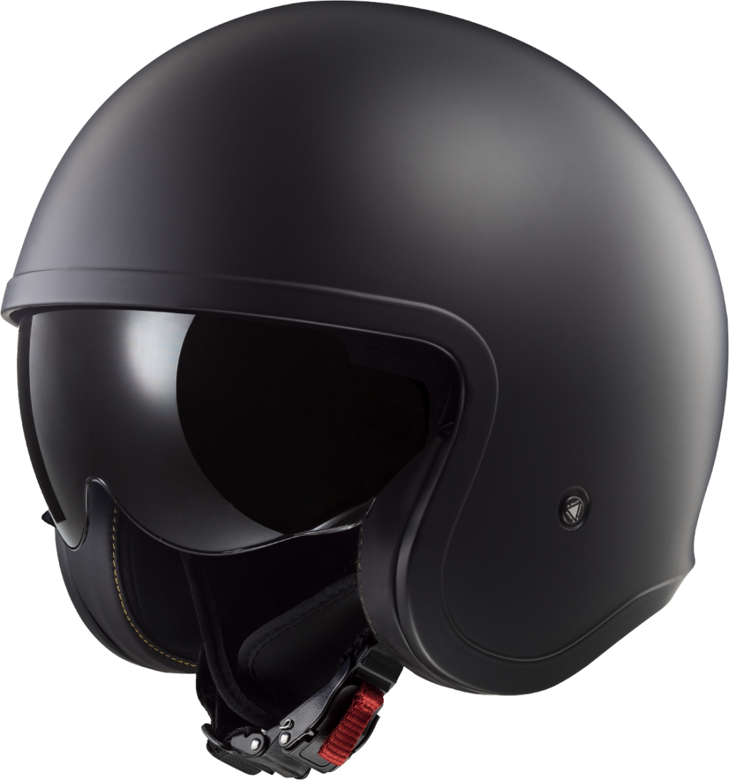 LS2 OF599 SPITFIRE II SOLID MATT BLACK-06