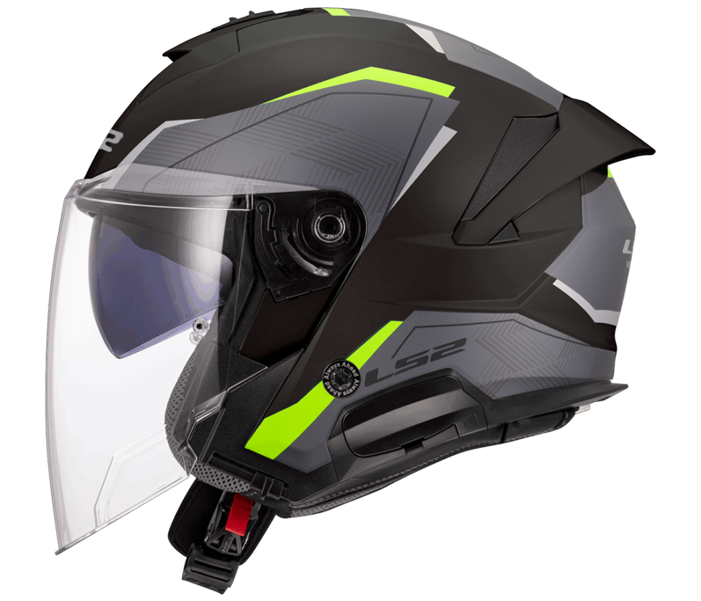 LS2 OF618 VERSO II AIR BLACK H-VIS YELLOW