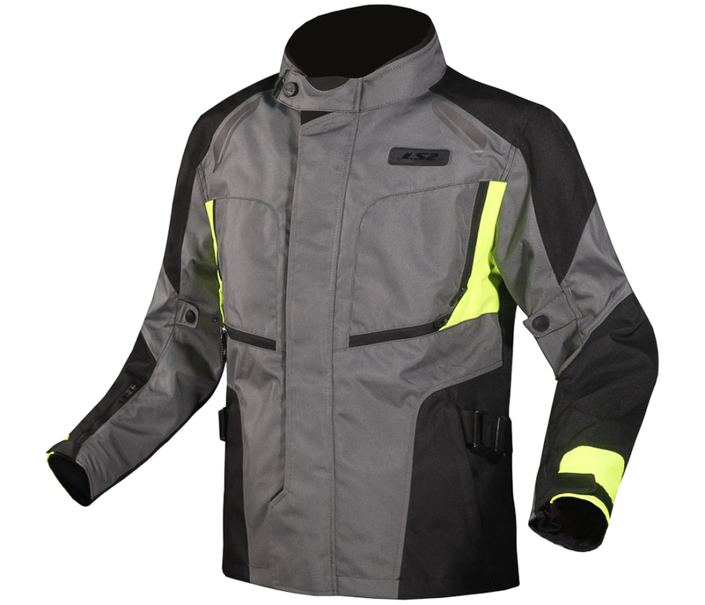 LS2 PHASE MAN JACKET GREY BLACK YELLOW