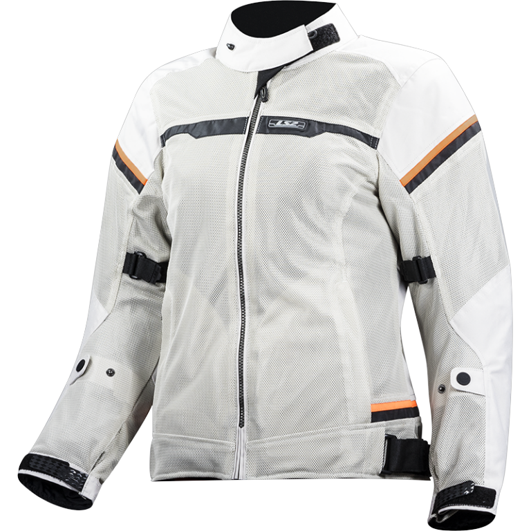 LS2 RIVA LADY JACKET LIGHT GREY H-V ORANGE