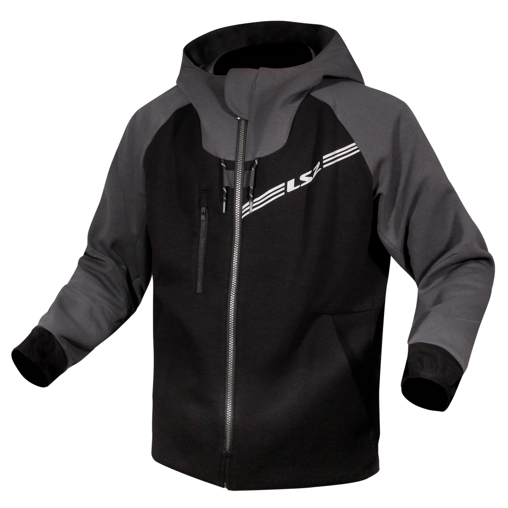 LS2 THROTTLE MAN JACKET BLACK DARK GREY