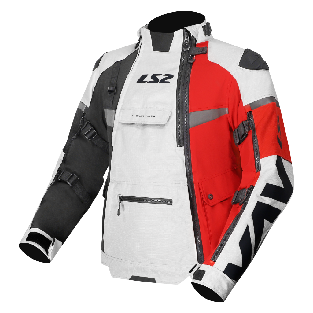 LS2 X-MASTER MAN JACKET BLACK GREY RED