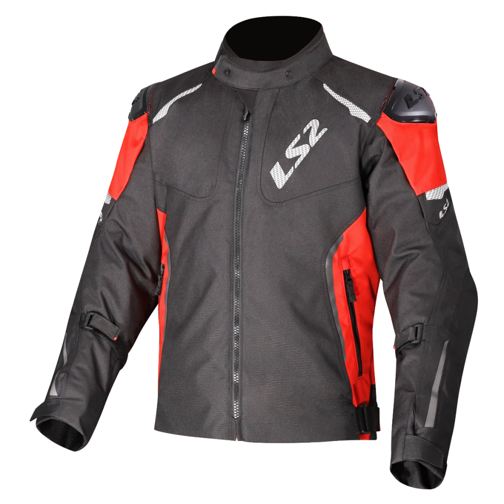 LS2 ZOOM MAN JACKET BLACK RED