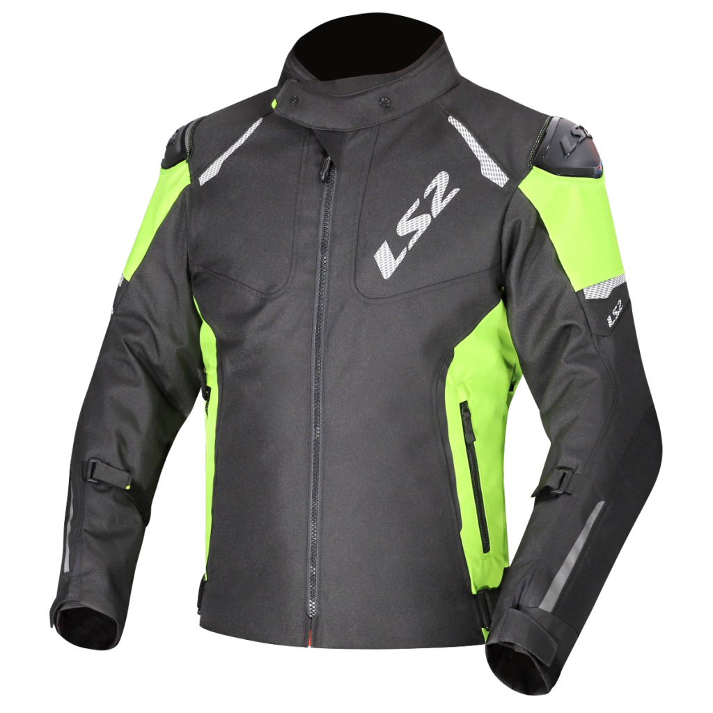 LS2 ZOOM MAN JACKET BLACK YELLOW