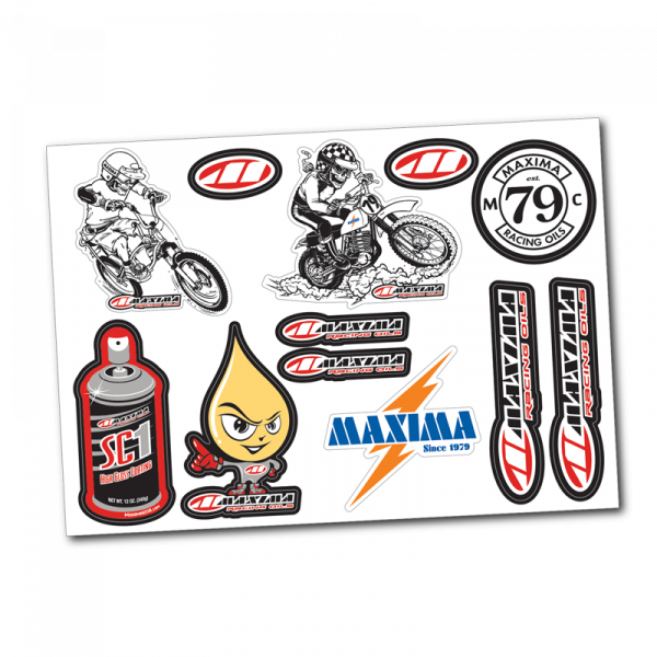 MAXIMA Decal Sheet - Maxima Vintage / Size 8.5" x 6" (22cm x 15.5cm)