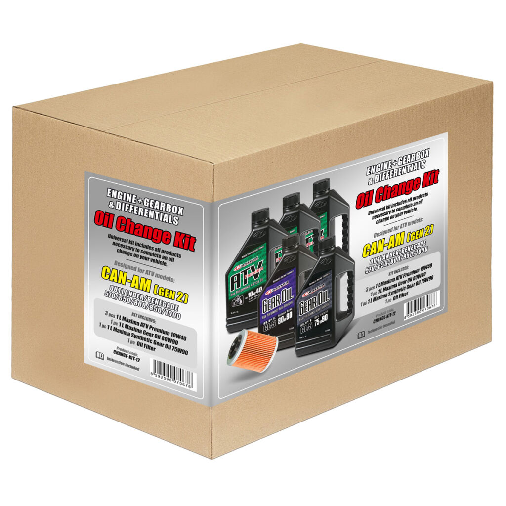 Oil change kit + diff., gearbox - CAN-AM Gen 2 Outlander+Renegade...