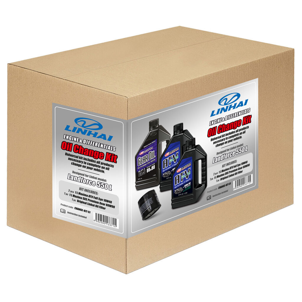 Oil change kit Full syn + diff. - LINHAI Landforce 550
