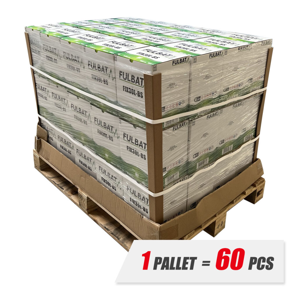 PALLET 60 PCS FULBAT Battery 12V/30Ah FIX30L-BS (YTX30L-BS) SEGWAY, CF MOTO,...