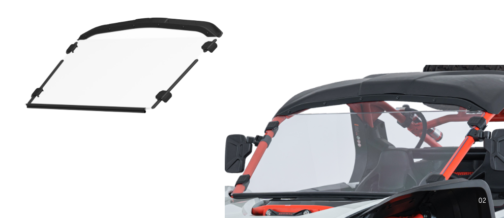 PC Front Windshield Segway Villain SX10