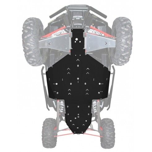 XRW PROT.CENTRAL PHD SKID PLATE - RZR Turbo 2017