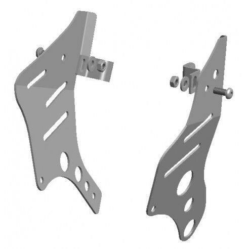 XRW FRAME GUARD BLACK - SUZUKI LTZ 400