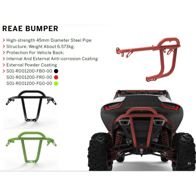 SEGWAY Villain Heavy-Duty Rear Bumper - Green